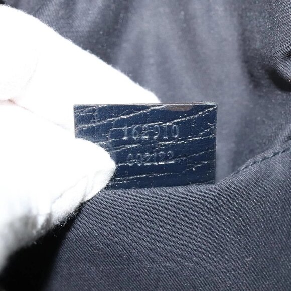 GUCCI GG Supreme Sherry Line Shoulder Bag PVC Navy Silver Red 162910 Auth ep9588 - Picture 11 of 16